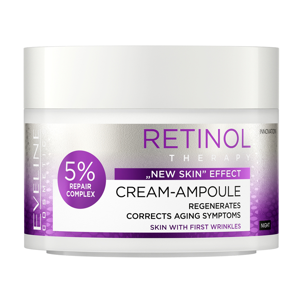 Крем-ампула для обличчя Eveline Cosmetics Retinol Therapy New Skin Effect, 50 мл